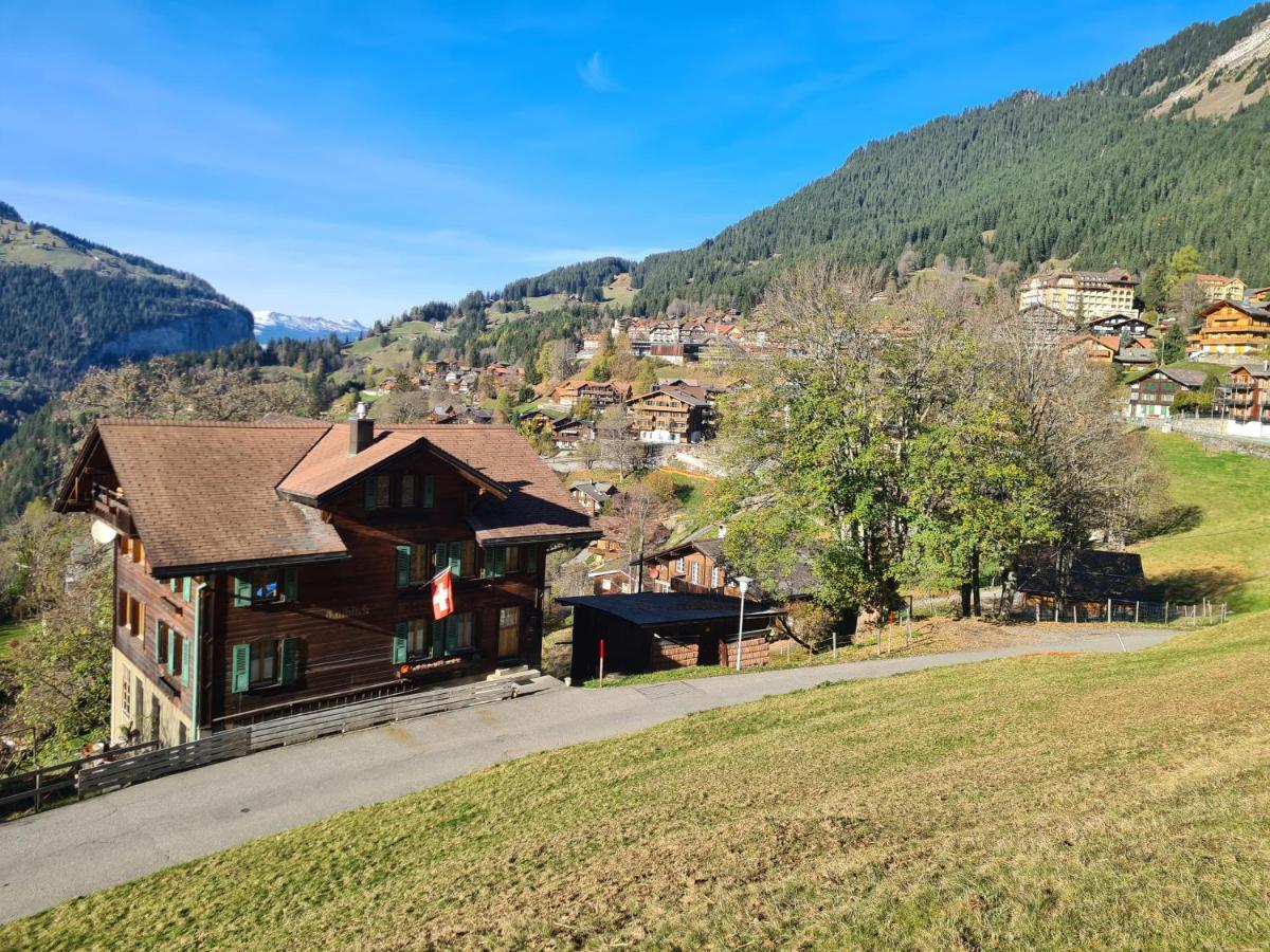 דירות Traditional Chalet In Wengen - Top Floor מראה חיצוני תמונה